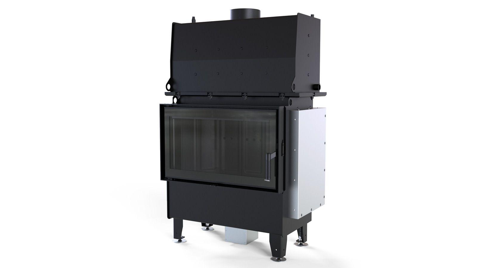 Wkład kominkowy z płaszczem wodnym DEFRO RIVA SM SHORT 16kW czarny riva me c - Wkład kominkowy z płaszczem wodnym DEFRO RIVA SM SHORT 16kW czarny